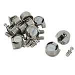 sourcing map 20mm Thread Cam Lock Alloy Shelf Support Holder Bracket Stud Pin 10pcs