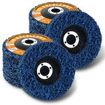 Ur-Excellent 4" x5/8'' Stripping Discs Rust Remover Wheel Remove Paint and Oxidation Poly Strip Wheel Disc Abrasive Angle Grinding Wheel - 10 Pack(Blue)