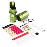 Waterproof EDC Keychain Capsule Tube, Small Outdoor Survival Storage Seal Bottle Matches Case Dry Box Pill Fob Container Emergency Tool(Green)