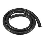 X AUTOHAUX Car Silicone Vacuum Tubing Hose Line Black ID 6mm 3.28ft Length