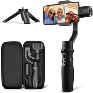 hohem iSteady Mobile Plus, stabilizzatore cardanico per smartphone a 3 assi per iPhone 15 Pro Max/Samsung/HUAWEI, Time-Lapse, bilanciamento rapido, giunto cardanico portatile per Vlog Youtuber