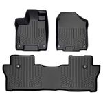 MAXLINER Custom Fit Floor Mats 2 Row Liner Set Black for 2019-2021 Honda Passport