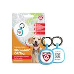 Keep Your Pet Safe with Captain India Happiness Silicon NFC QR Tag for Dogs and Cats(Not a Live Tracker) Keep Them Safe & Sound | Instantly Scan for Peace of Mind | Safety Pet Tracker.