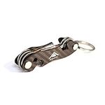 STEALTH Pocket Key Holder Organiser - Premium Carbon Fibre Compact Minimalist Keys Organizer and Bottle Opener - Smart Keyring Storage Accessory Multitool and Security with Gift Box (Carbon Fibre M2)