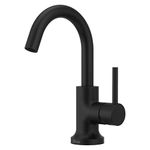 Pfister Zeelan Bathroom Sink Faucet, Single Control, 1-Handle, Single Hole, Matte Black Finish, LF042ZLB