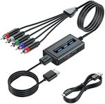 HDMI to Component Converter Cable with Scaler Function, 1080P HDMI to YPbPr Scaler Converter with HDMI and Integrated Component Cables, HDMI to RGB Converter, HDMI in Component Out Converter