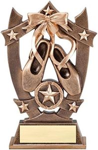 Decade Awards Ballet 3D Gold Sport Stars Trophy - Star Ballerina Award - 6.25 Inch Tall - Customize Now