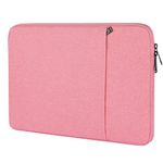 Chelory 13 14 Inch Laptop Sleeve Compatible for 13 Inch MacBook Air MacBook Pro, 14 Inch MacBook Pro, 13.3 inch Notebook Ultrabook Protective Cover Bag Tablet iPad Carrying Case, Pink