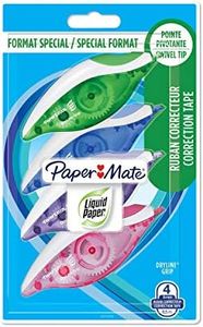 Paper Mate Liquid Paper DryLine Grip Correttore a Nastro, Confezione da 2+2