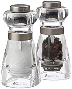 Maxwell & Williams Dynasty Acrylic Salt & Pepper Mill Set 11cm Gift Boxed