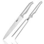 Furi Pro Carving Knife Set 2 pc, Beautiful Acacia Wood Gift Box with Two Premium Knives for a Superior Cutting Performance, Stainless Steel Blades, Ergonomic Reverse-Wedge, Anti-Fatigue Handle