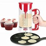 Ruilonghai Electric Stirring Batter Dispenser, Cordless Electric Battery Powered Mixer Dispenser Pancake Cupcake Waffle Batter Maker Machine