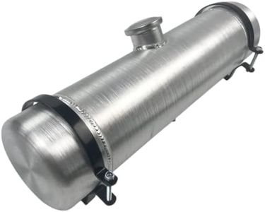 JSD Spun Aluminum Round Fuel Tank 2-5/8 Gallon Gas Tank 6 x 24" Center Fill 1/4" NPT Outlet