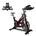 JLL IC400 Pro Exercise Bike for Home Use, 22kg Flywheel, Magnetic Resistance, App Compatibility, Stationary Bike with LCD Monitor, Heart Rate Sensors, Indoor Cycling Bike