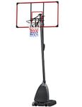 Rengue Basketball Hoop - 4.9-10ft Portable Basketball Hoop Outdoor, Basketball Goal System with 44 Inch Shatterproof Backboard, Adjustable Height for Youth/Teens/Adults
