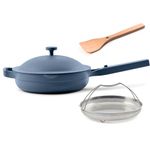 Our Place 26.7 cm Ceramic Nonstick Skillet Pan, Toxin-Free with Stainless Steel Handle, Oven Safe - Blue Salt