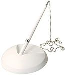 White Reception Pen On Chain With Stand + 3 Refills - Bank Desk Hotel Wedding