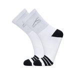 Hundred Signature Logo High Quarter Length Performance Sports Socks (White)