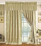 KingLinen Imperial Gold Curtains w/