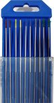 TIG Welding Tungsten Electrodes Diam.2.4mm, 2.4x150mm 10pcs Mixed Packaging, 2pcs Pure Tungsten+2pcs 2% Cerium Tungsten+2pcs 1.5% Lanthanum Tungsten+2pcs 2% Lanthanum Tungsten+2pcs 2% Thorium Tungsten