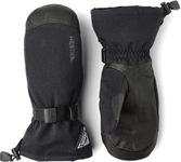 Hestra Unisex Powder Gauntlet Mitt I Leather Mitten for Everyday Winter Wear and Alpine Skiing - Black - 8