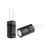 uxcell 100uF 400V Capacitor, Aluminum Electrolytic Capacitors 105C High Temp 3pcs