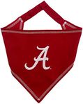 NCAA Alabama Crimson Tide Tie Bandana, Small/Medium. Dog Bandana Scarf Bib for Pet Cat Dog. The Ultimate Game-Day, Party Bandana