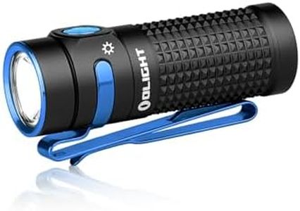 OLIGHT Baton4 Max 1300 Lumens & Max 170 M Rechargeable Compact Handheld Torch for Household Search and Mountaineering (Black)