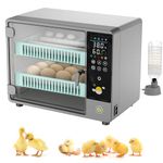 24 Egg Incubators for Hatching Eggs, Incubator for Eggs Automatic Turning with Humidity Display and Temperature Control, Egg Incubator for Chicken, Duck, Goose, Quail, Poultry, Pigeon, and Bird Eggs
