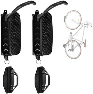 Cyfie Swivel Bike Rack Wall Mount, Garage Bike Hanger Hooks, Indoor Hanging Bike Rack Wall Mount Bicycle Mount Wall for Road Bike, Mountain Bike (2 pcs)
