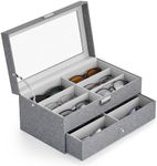 CO-Z Double layer 12 grid Multi Sunglasses Organizer for Women Men