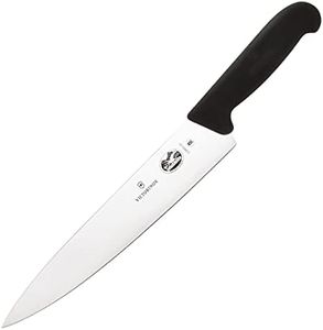 Victorinox 5.2003.22 Couteau à découper Lame Droite, Acier Inoxydable, Noir, 30 x 5 x 5 cm