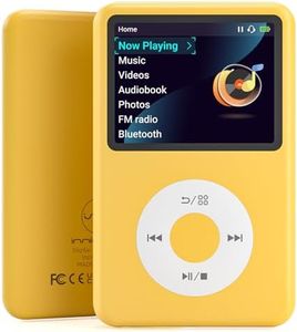 Y1 Mp3 Player with Bluetooth 128G Innioasis Version Upgrade Portable Mini HiFi Sound Bluetooth Walkman Digital Music Player 2.4" Screen Nice 2025 Yellow
