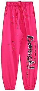 Hip Hop Spider Hoodies Set Y2k Hoodie Tracksuit Pullover Sweatshirt for Women Men Matching Hoodies for Couples (Pink pants,M,Medium), Pink