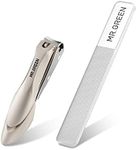 MR.GREEN Baby Safety Nail Clippers Nail Care Clippers Fingernail Cutter Newborn Baby Convenient Nail File Manicure Tools (Baby Nail Clipper+Nano Glass File)