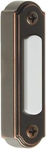 Heath Zenith SL-257-02 Wired Push Button, Oiled-Rubbed Bronze