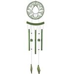 VP Home 37" H Lotus Medallion Wind Chimes for Outside Unique Medallion Lotus Windchimes for Outdoor Decoration Garden Decoration This Lotus Flower Decor is for Women, Mom, Grandma