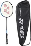 YONEX Smash Badminton Racquet (G4, 73 Grams, 28 lbs Tension) (Black Blue)