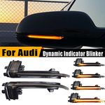 Hacreyatu Dynamic Led Side Mirror Turn Signal Light Indicator Blinker For Audi A3 8P B8.5 A4 A5 S5 RS3 RS4 RS5 (Yellow)