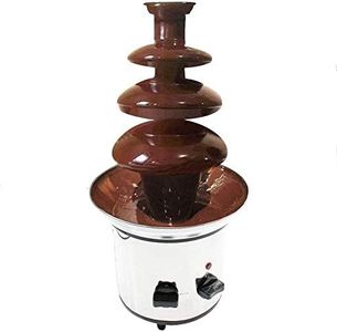 Fontana di cioccolato a 4 piani YUNRUX DIY fontana di cioccolato professionale fontana di cioccolato con lumaca realistica alimentare cascata in acciaio inox per perfetto flusso di cioccolato