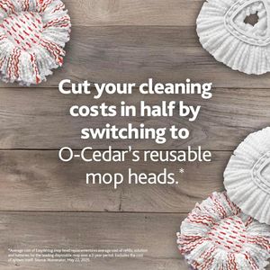 O-Cedar Spin Mop – Red/Gray Microfibre Floor Cleaning System