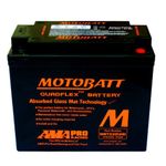 Battery Motobatt 12 V 21 AH 310 CCA MBTX20UHD Compatible With Harley Davidson