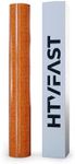 HTVFast Glitter HTV Vinyl Rolls Heat Transfer Vinyl - 11.8" x 10' Roll - Adhesive & Flexible PU Material - Easy to Cut, Weed & Transfer with Home Iron-Works on Plastic, Wood, Ceramic & Fabric (Orange)