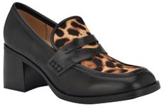 Nine West Women's Avalia Pump, Black/Leopard Multi 003, 5 UK