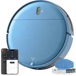 ZCWA Robot Vacuum,Robot Vacuum and Mop Combo with Schedule,APP/Remote/Voice,Strong Suction,Slim Self-Charging 2 in 1 Floor Cleaner for Pet Hair,Carpets,Hard Surfaces