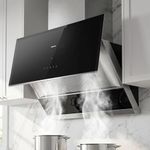 ROBAM 30 Inch Range Hood, Vent Exhaust Fan, Quiet Brushless Motor, Gesture & Touch Control, Wash-Free Filter, LED Lights, Ducted Wall Mount or Under Cabinet, Easy-Clean Kitchen Vent Hood A6721