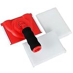 Paint Edge Trimmer Plastic Trim Paint Edger Adjustable Wall Corner Pad Painter with Rotatable Handle and 2 Sponge Brushes Ceiling Hand Painting Brush for Wall Ceiling Door QP