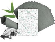 EcoFeminii Limited Edition Oil Control Blotting Sheets-100 pcs Natural Papers for Clear, Clean and Matte Skin-Added Charcoal for Absorbency-Removal of Facial Oil, Sebum & Grease (Medium (6cm x 9cm))