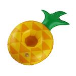 NYRWANA Inflatable Pineapple Shape Drink Holders, Inflatable Pool Floats, Inflatable Pool Party 6Pc Drink Floats with Free Pump