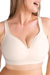 SHAPERMINT Sweetheart Bras for Women – Wireless Push Up Bra with Support, Full Coverage Seamless Bralette – Comfortable Bras for Women No Underwire, Plus Size and Everyday T Shirt Bra